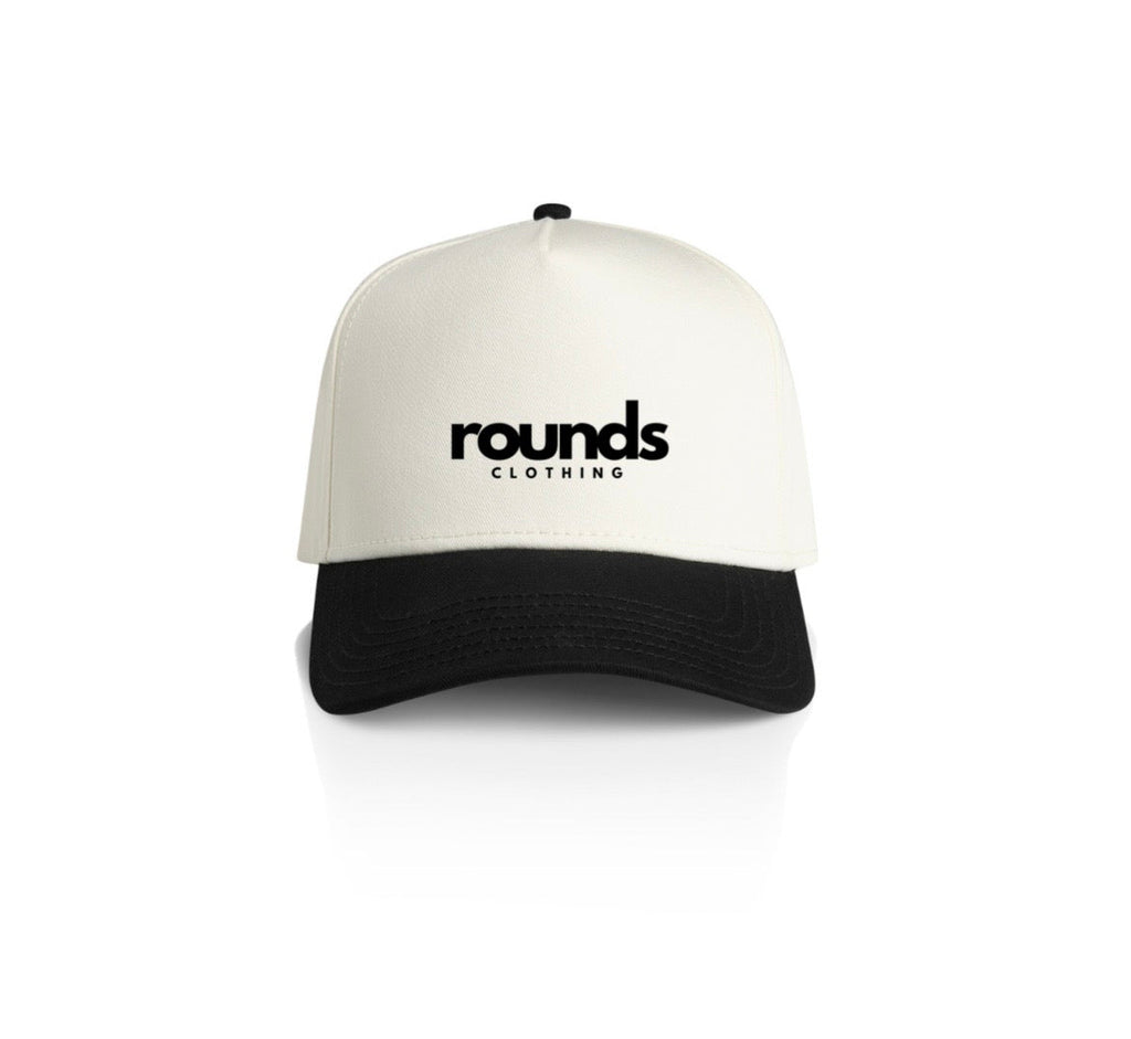 framed 2 tone hat - embroided
