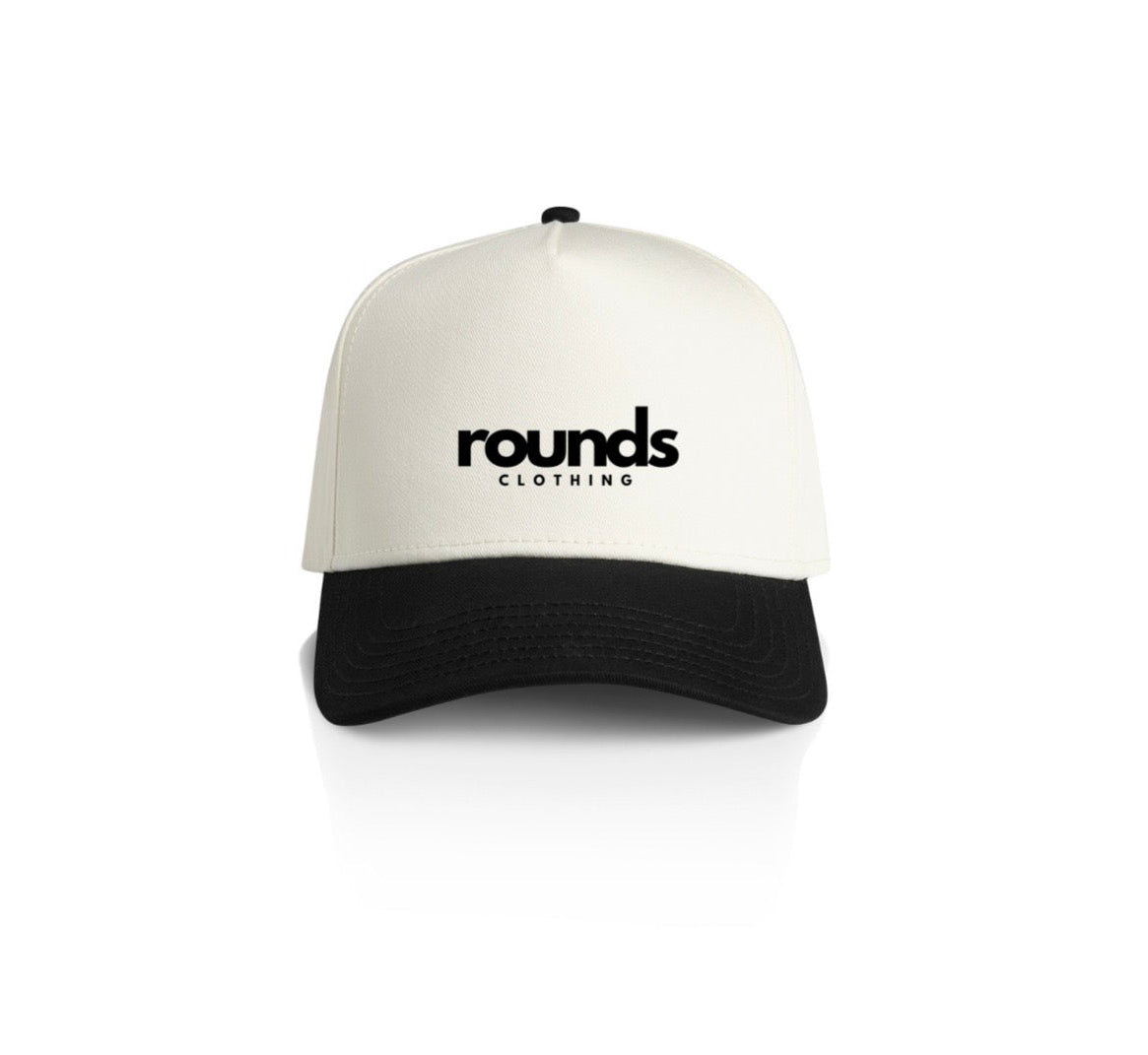 framed 2 tone hat - embroided