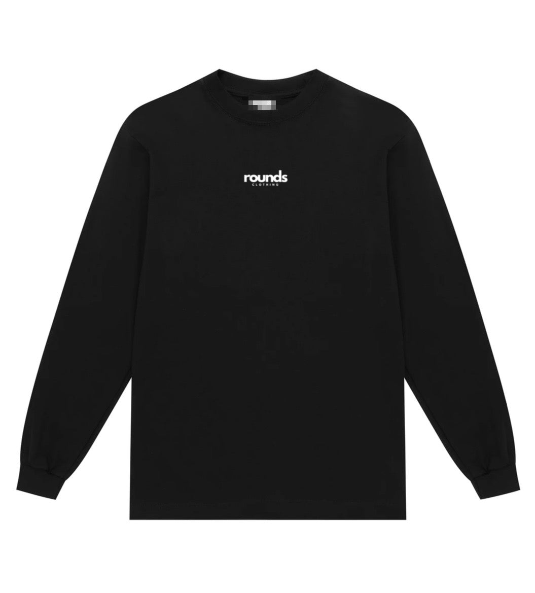 long sleeve tee shirt - black